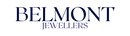 The logo for Belmont Jewellers is displayed in navy blue text on a solid white background.